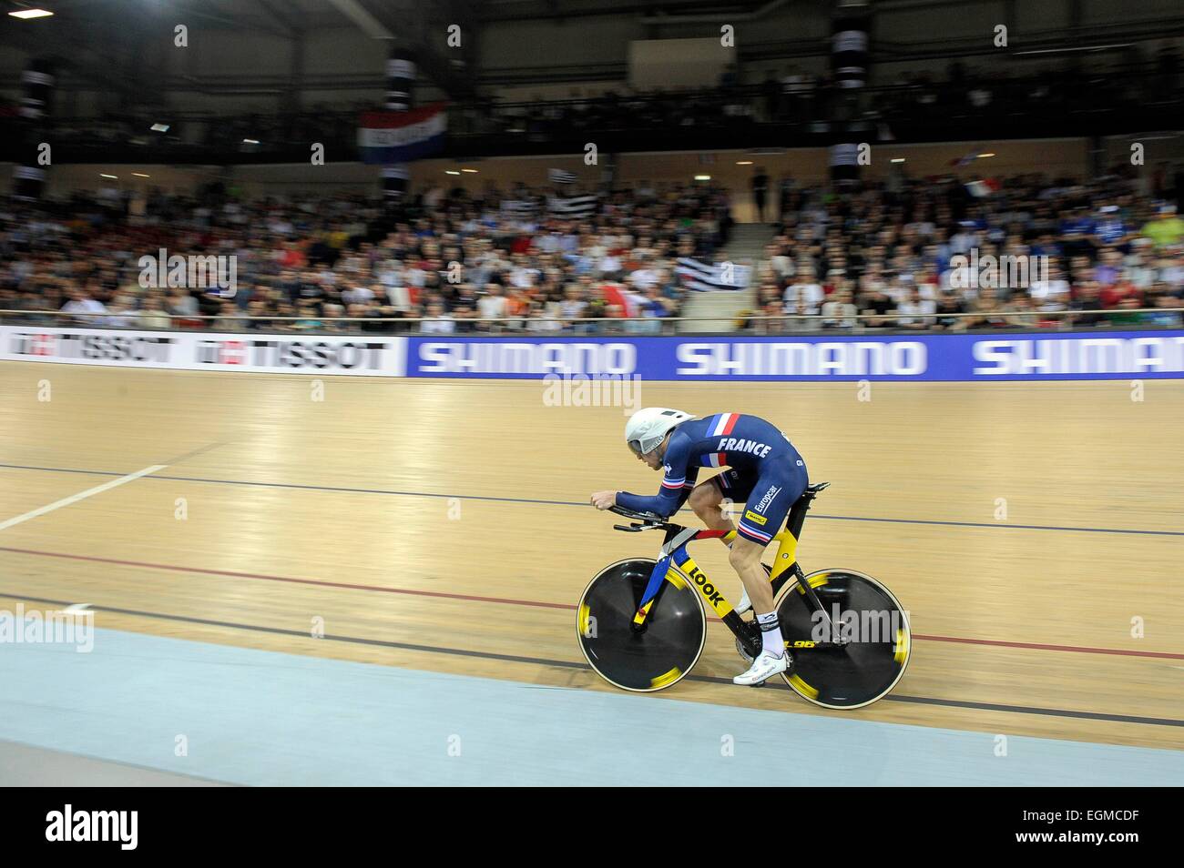 Julien Morice - 21.02.2015 - Championnats du Monde 2015 de cyclisme sur pista - Saint Quentin en Yvelines.Photo : Andre Ferreira/Icona Sport Foto Stock
