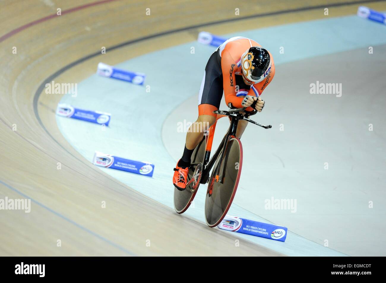 Tim Veldt - 20.02.2015 - chilometro - Championnats du Monde 2015 de cyclisme sur pista - Saint Quentin en Yvelines.Photo : Andre Ferreira/Icona Sport Foto Stock