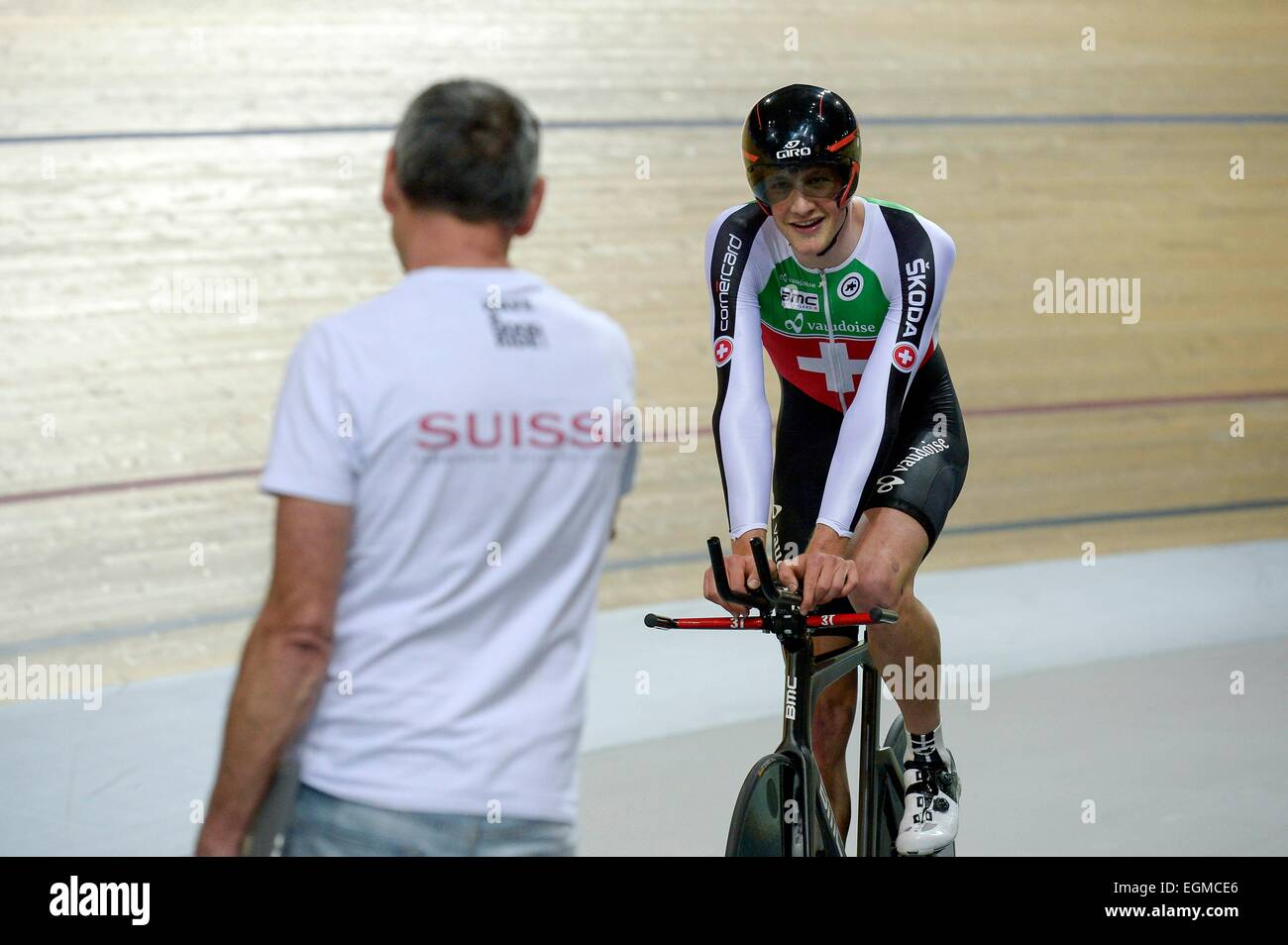 Stefan Kueng - 21.02.2015 - Championnats du Monde 2015 de cyclisme sur pista - Saint Quentin en Yvelines.Photo : Andre Ferreira/Icona Sport Foto Stock