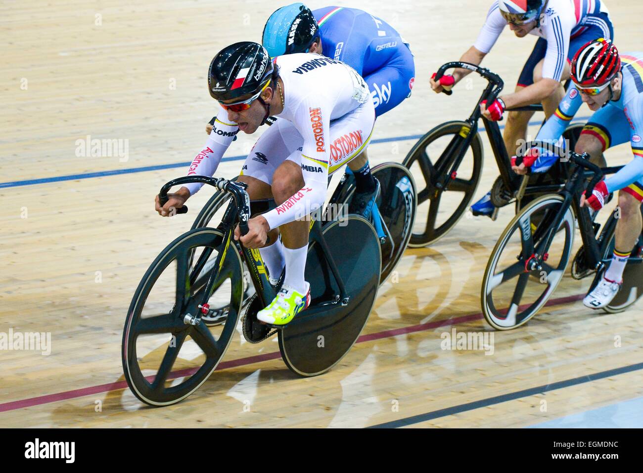 Fernando Gaviria Rendon - 20.02.2015 - cyclisme sur pista - Championnats du Monde - Saint Quentin en Yvelines -.Photo : Andre Ferreira icona / Sport Foto Stock