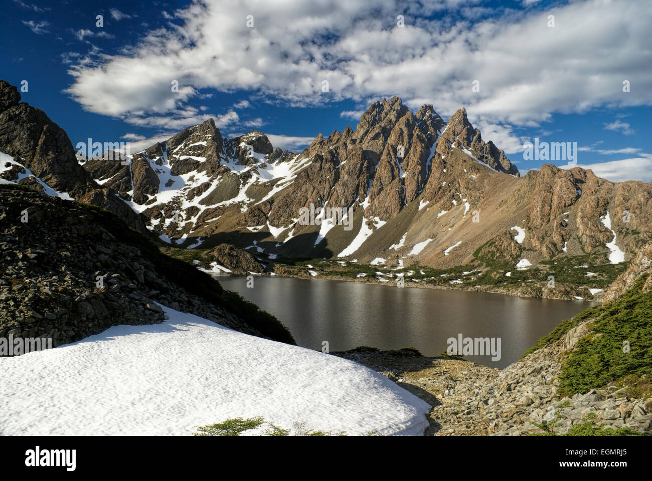 Il pittoresco paesaggio di Navarino isola nel sud del Cile Foto Stock