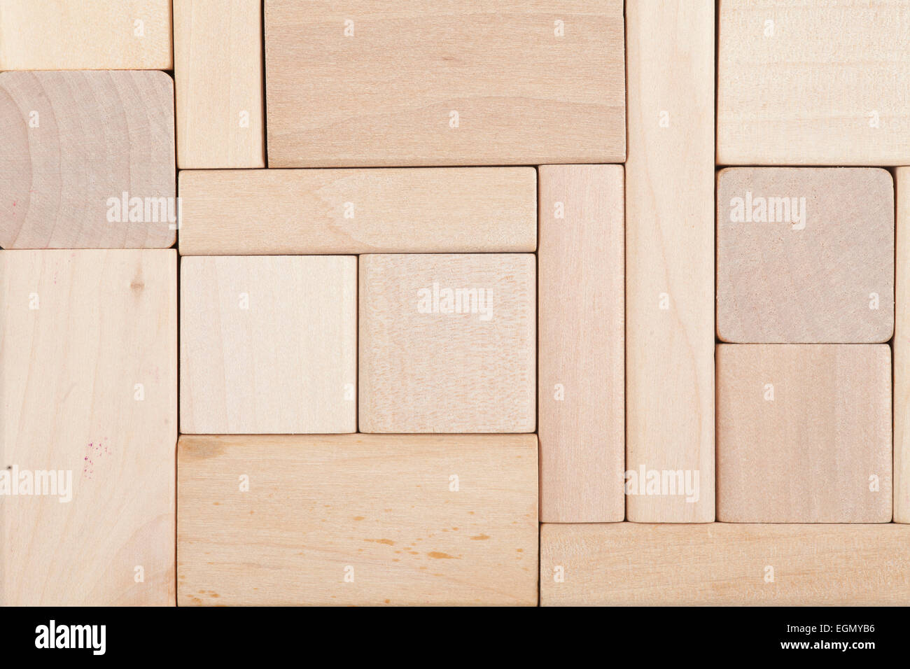 I blocchi di legno o di sfondo a grana di legno texture naturali Foto Stock