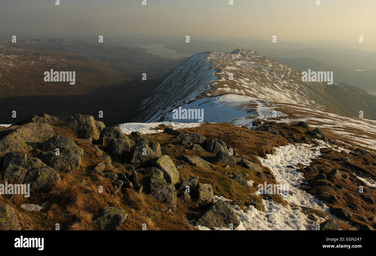 Fairfield Horseshoe sera d'inverno Foto Stock