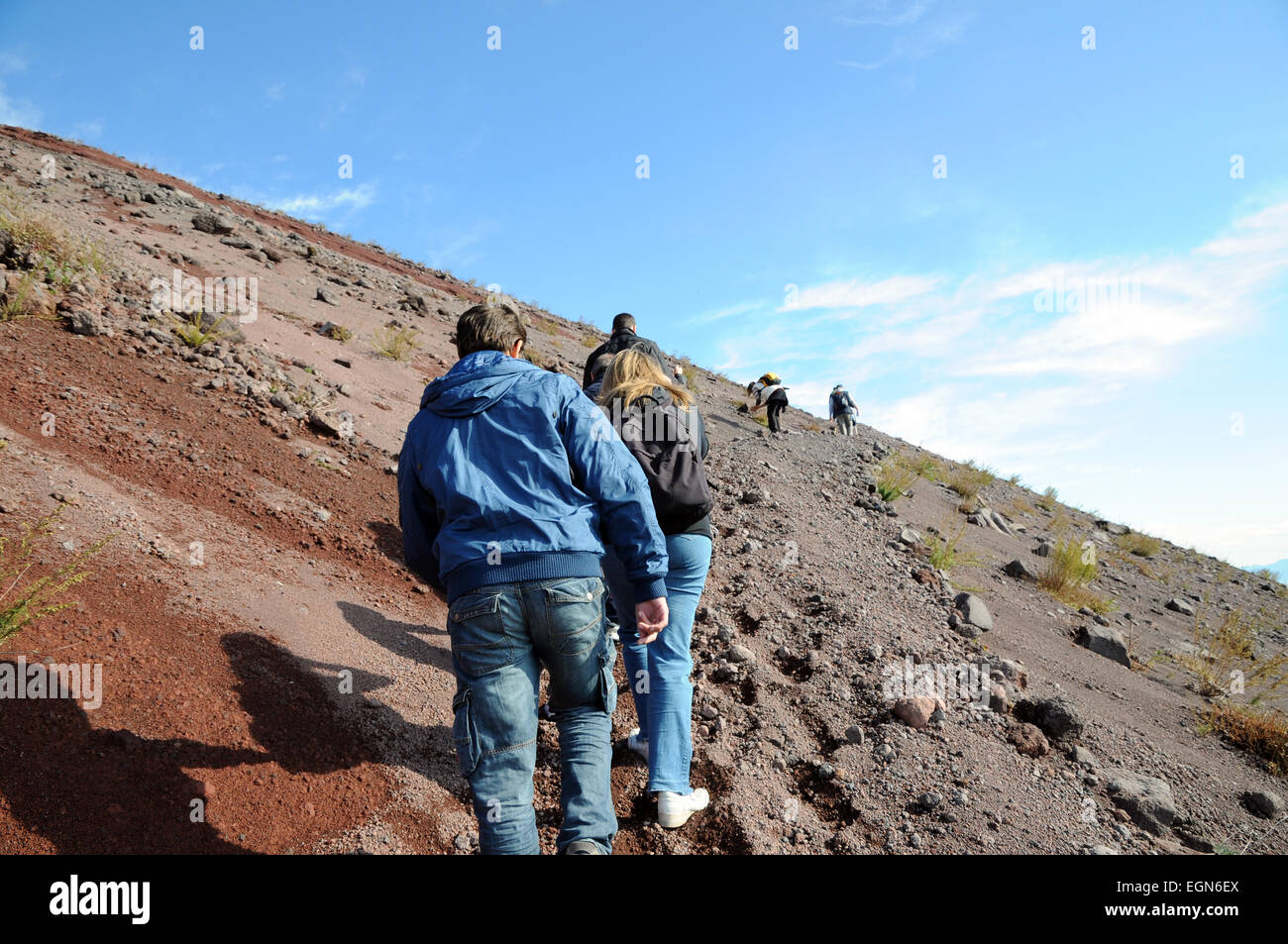 Vesuvio Italia cratere cratere Foto Stock