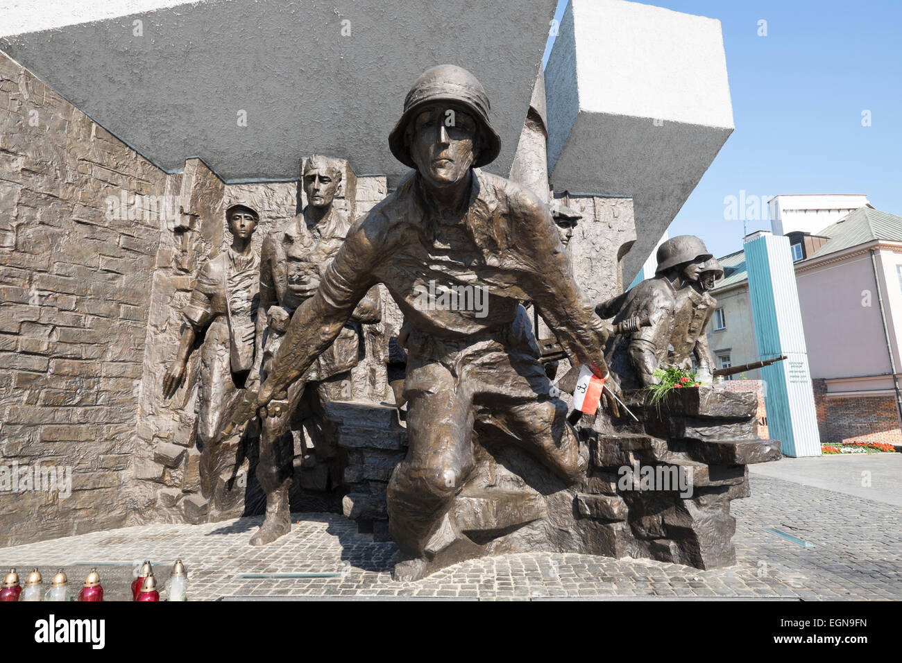Insurrezione di Varsavia Memorial, Polonia Foto Stock