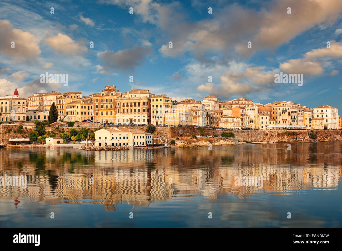 La città vecchia di Corfù, Grecia Foto Stock