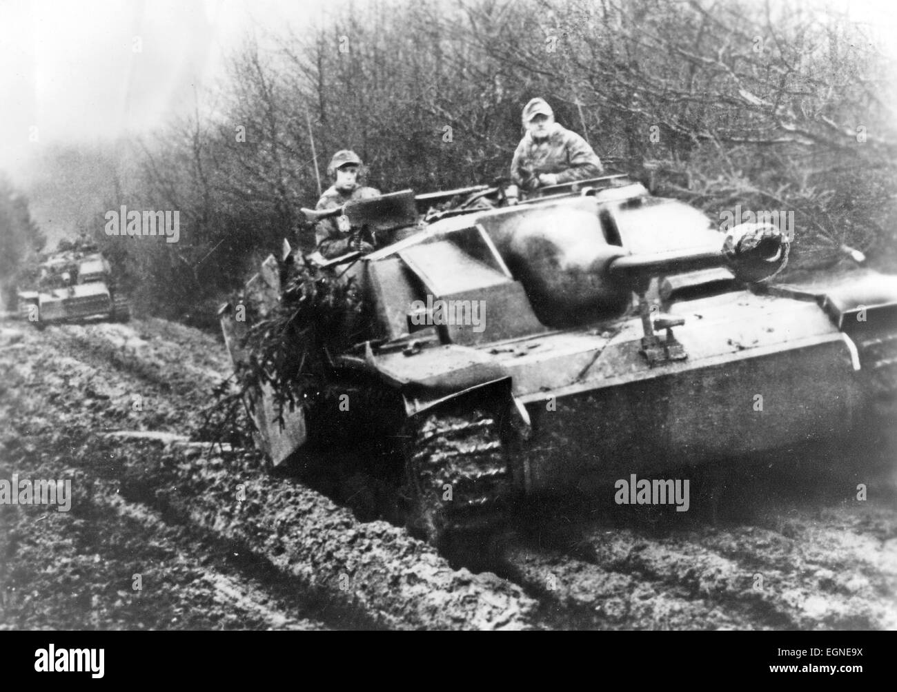 PANZERTRUPPEN tedesco durante il WW2 Foto Stock