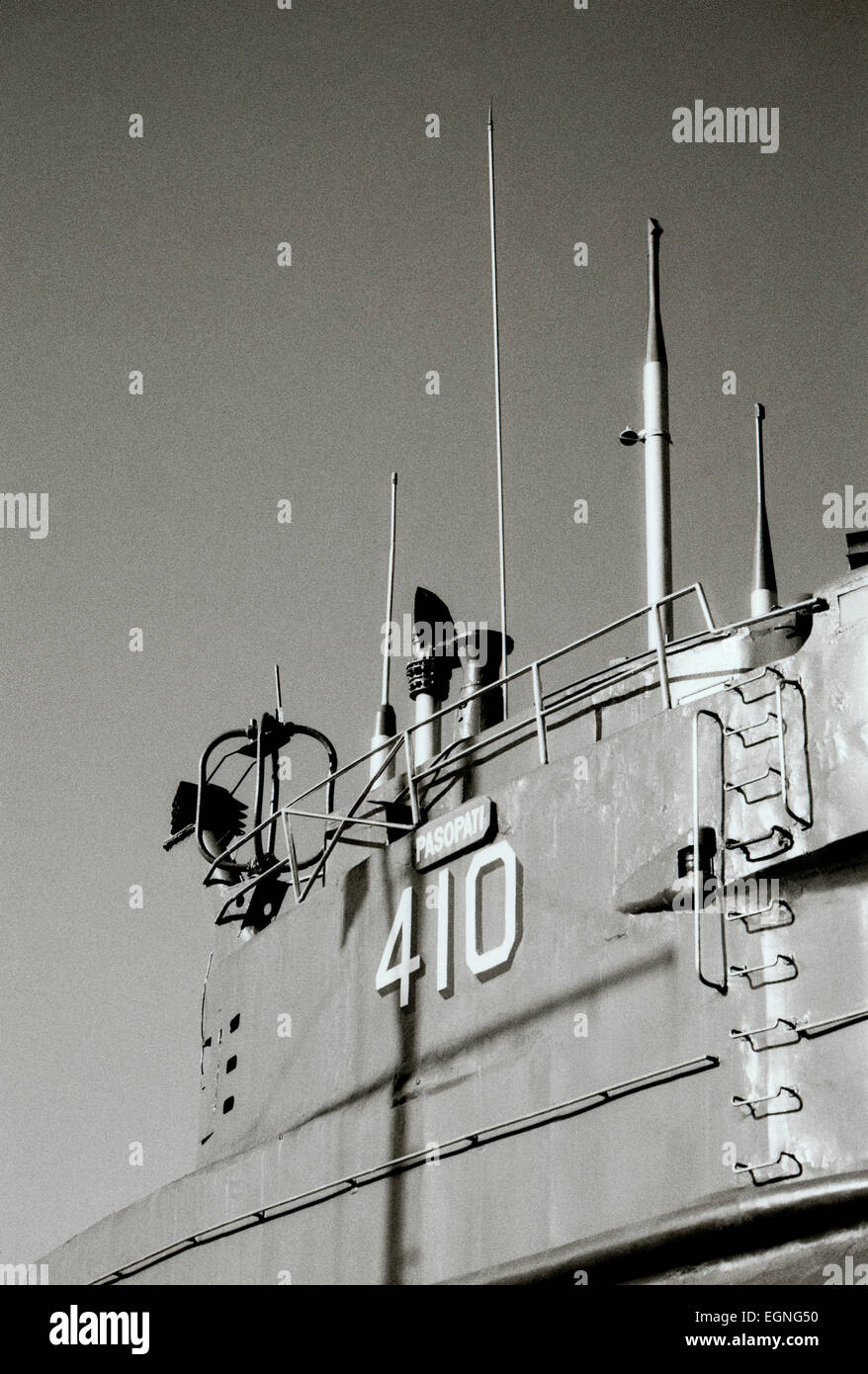 La tecnologia militare. Russo Monkasel Sommergibile Monumento a Surabaya in Java in Indonesia nel sud-est asiatico in Estremo Oriente. Storia Travel Foto Stock