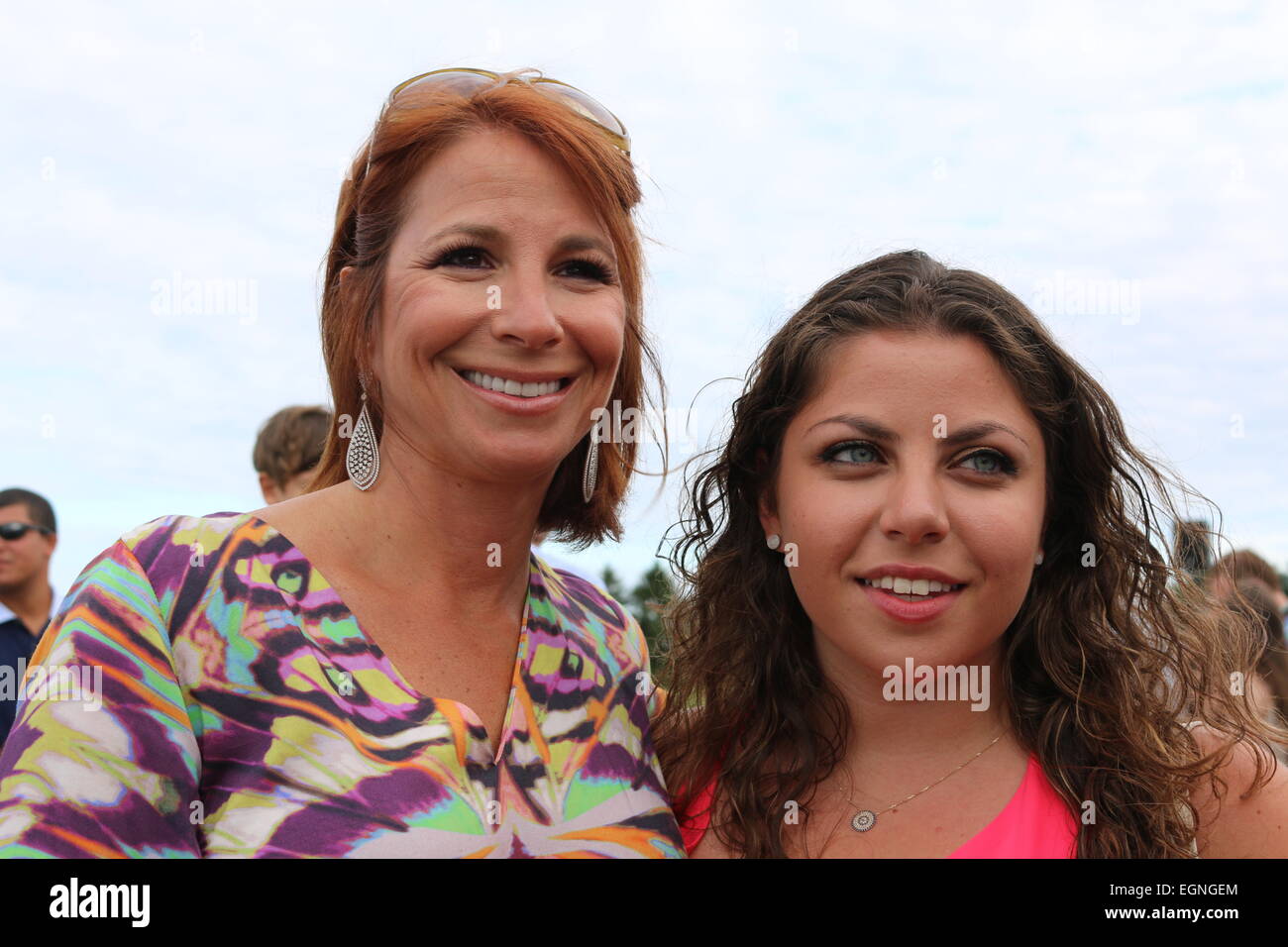 Bridgehampton Polo a due alberi Farm - Giorno di chiusura dotata di: Jill Zarin,Allie Shapiro dove: East Hampton, New York, Stati Uniti quando: 23 Ago 2014 Foto Stock