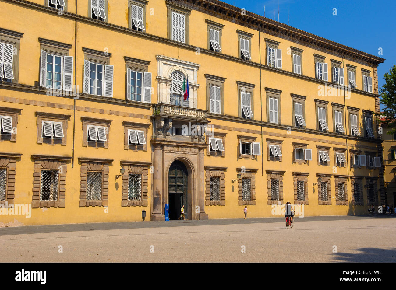 Lucca, Palazzo Ducale e Piazza Napoleone, piazza Napoleone, Toscana, Italia, Europa Foto Stock