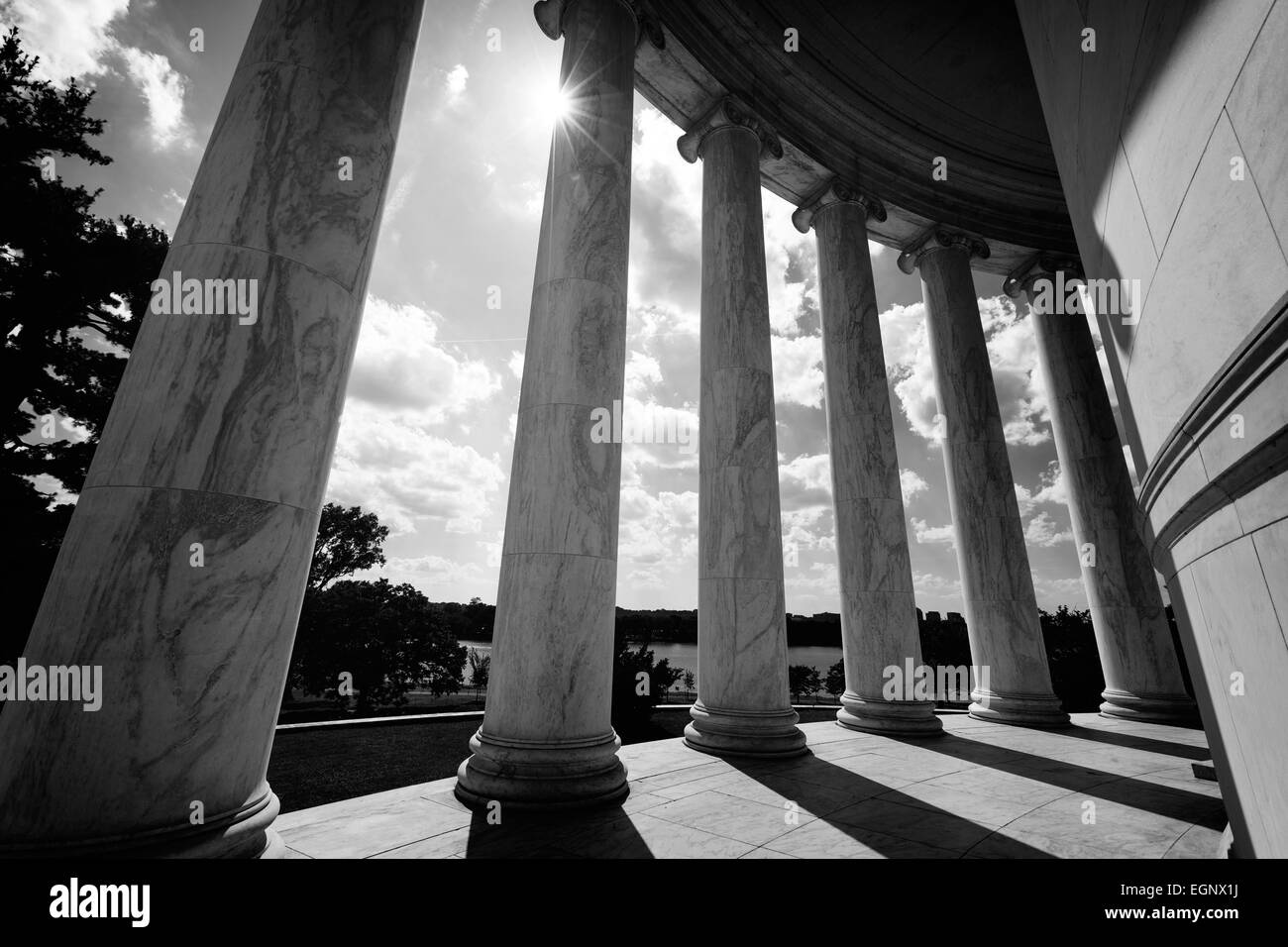Thomas Jefferson Memorial a Washington DC, Stati Uniti d'America Foto Stock