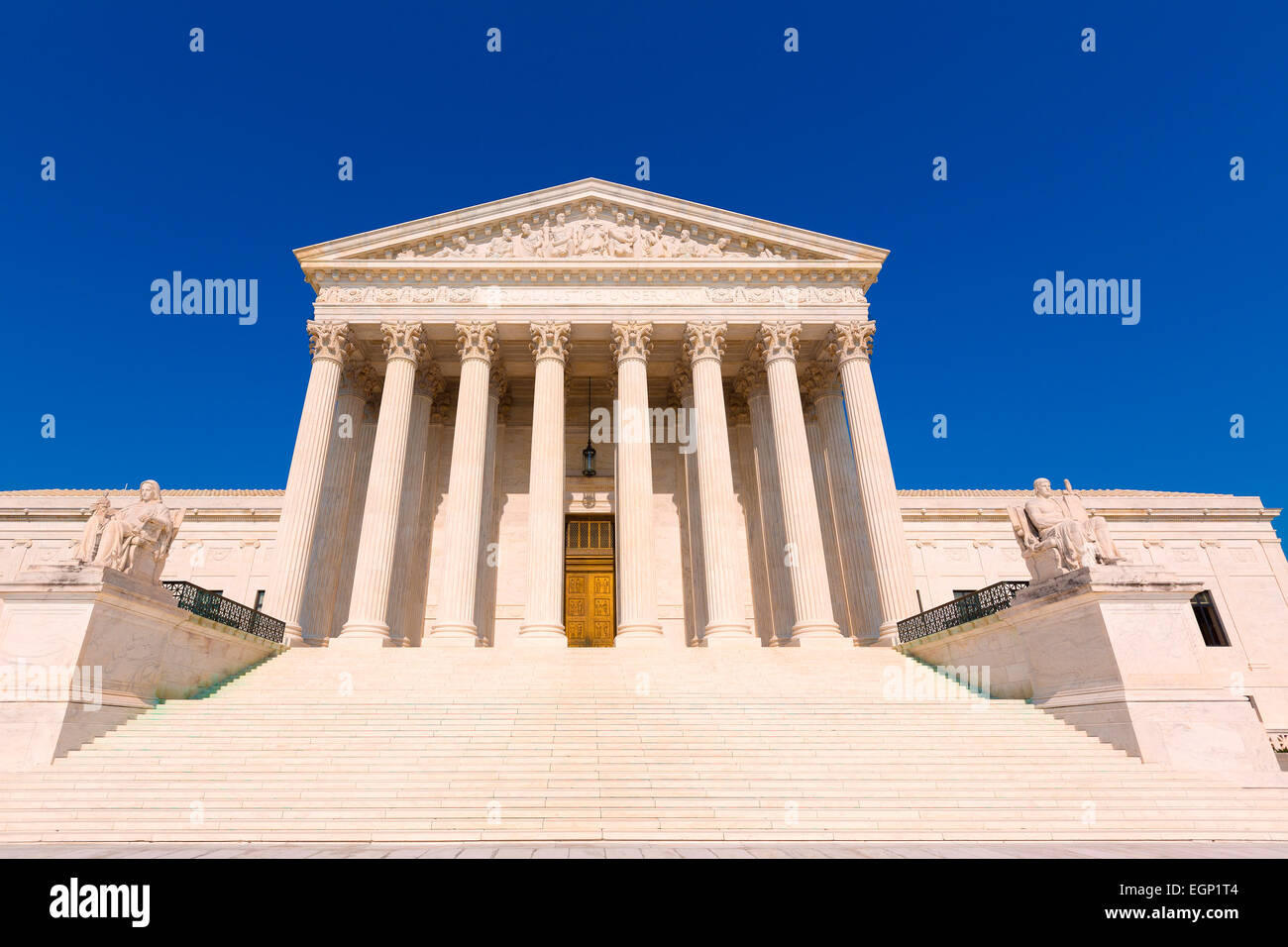 La Corte suprema degli Stati Uniti edificio in Washington DC Foto Stock