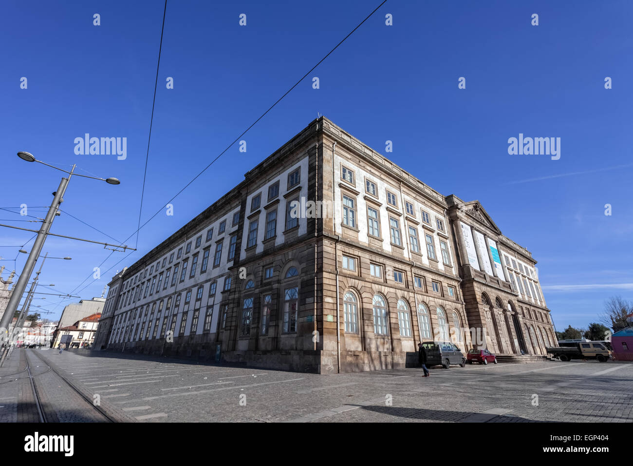 Porto, Portogallo. Dicembre 29, 2014: il Museo di Storia Naturale di Porto palazzo universitario in Gomes Teixeira Square. Foto Stock