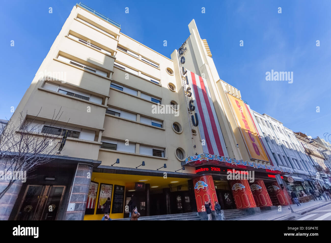 Porto, Portogallo. Al Coliseu do Porto, uno dei principali locali della città per le prestazioni della musica, del teatro, della danza e del circo Foto Stock