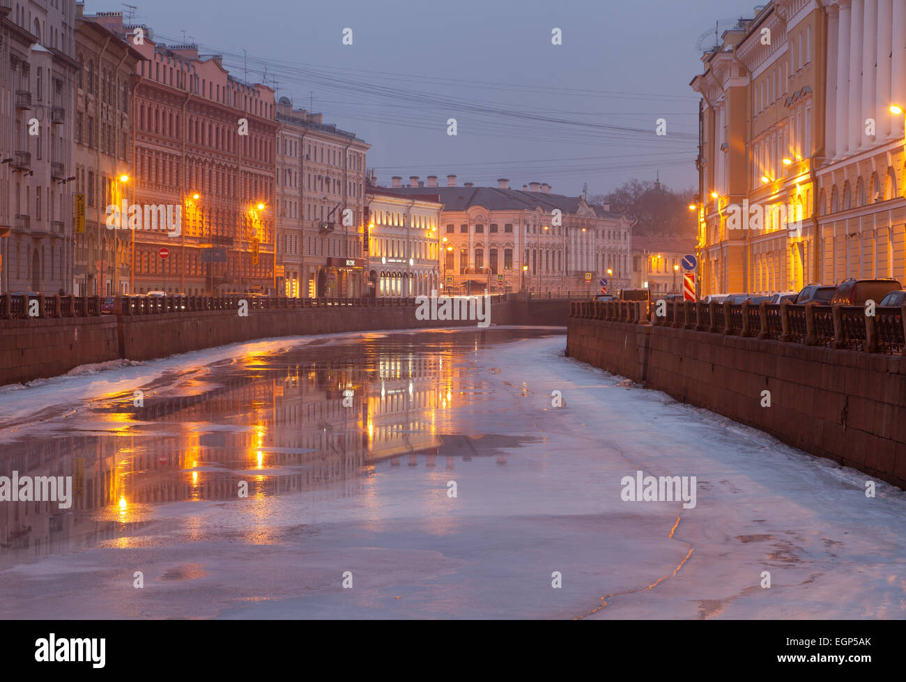 Il fiume Moyka. San Pietroburgo, Russia. Foto Stock