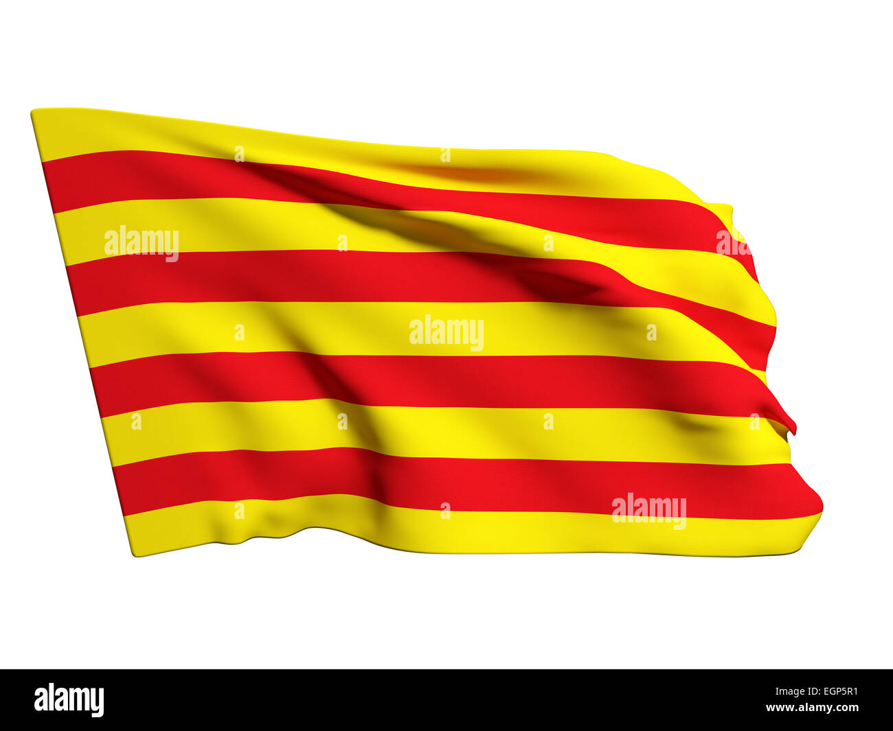 Bandiera Catalogna 60x90cm - Bandiera Catalana Digni In Poliestere - Nuova Con Etichette