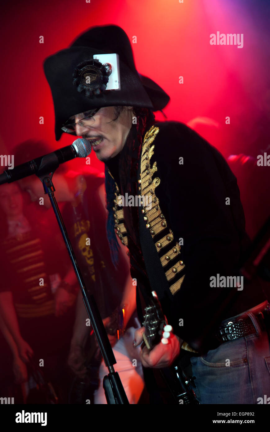 Adam Ant performing live a Matteo Ashmen celebrazione Foto Stock