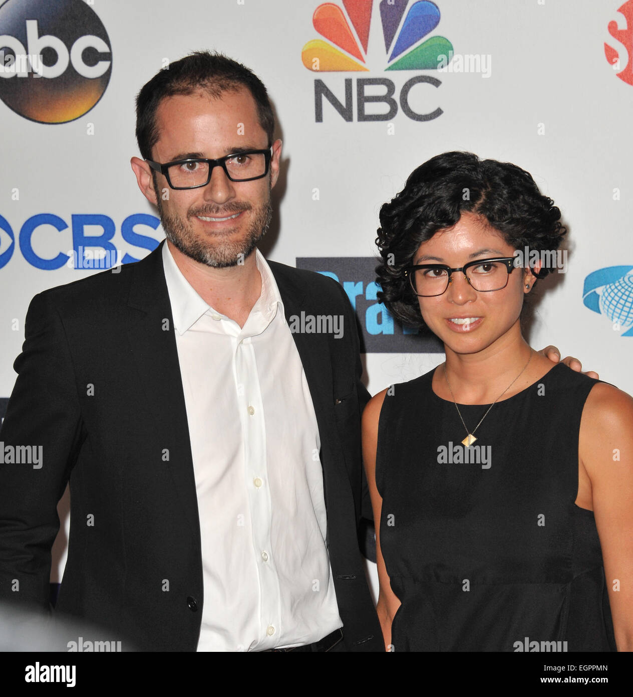 LOS ANGELES, CA - 5 Settembre 2014: Twitter fondatore Evan Williams & moglie Sara Williams a 2014 Stand fino al cancro Gala presso il Teatro Dolby, Hollywood. Foto Stock