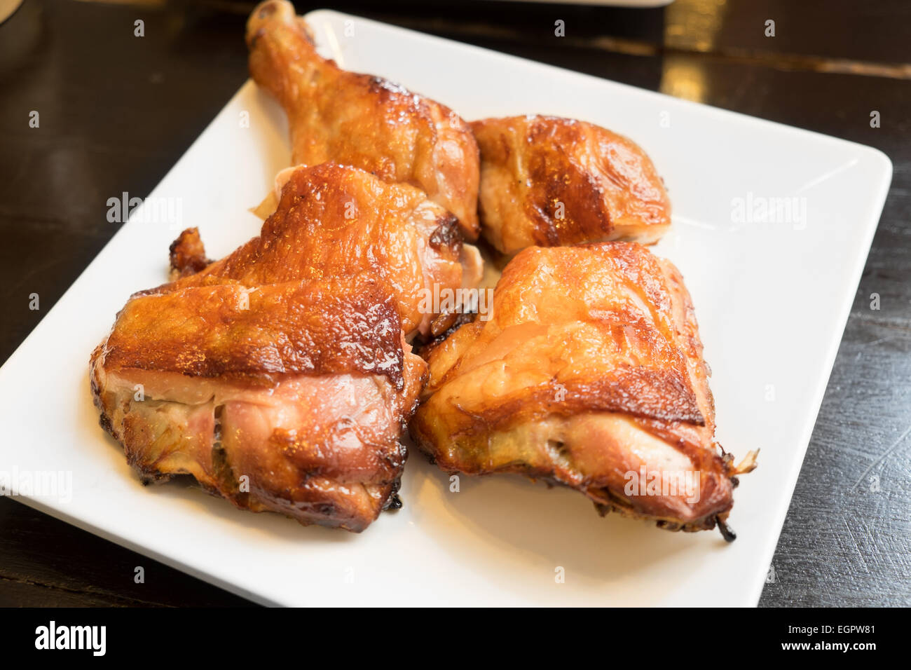 pollo alla griglia Foto Stock