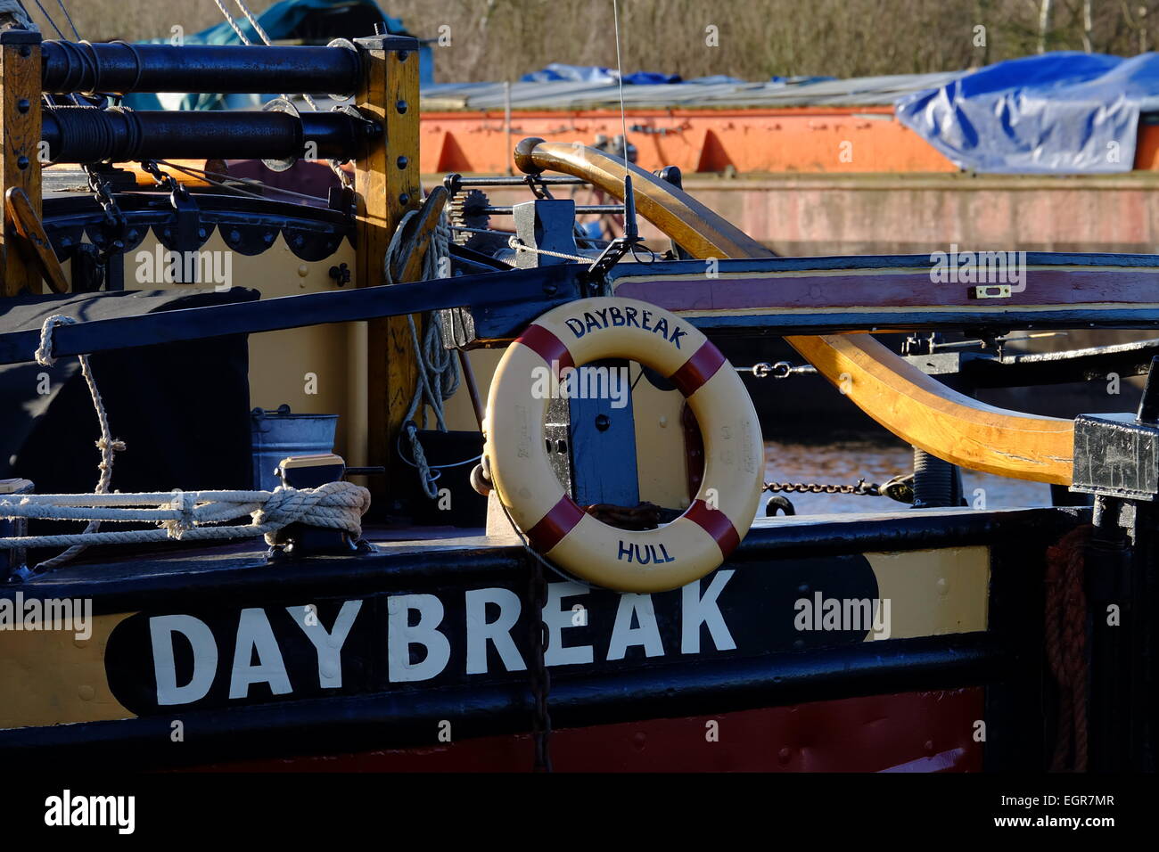 Alba, vincitore del restauro barca dell'anno 2014. Foto Stock