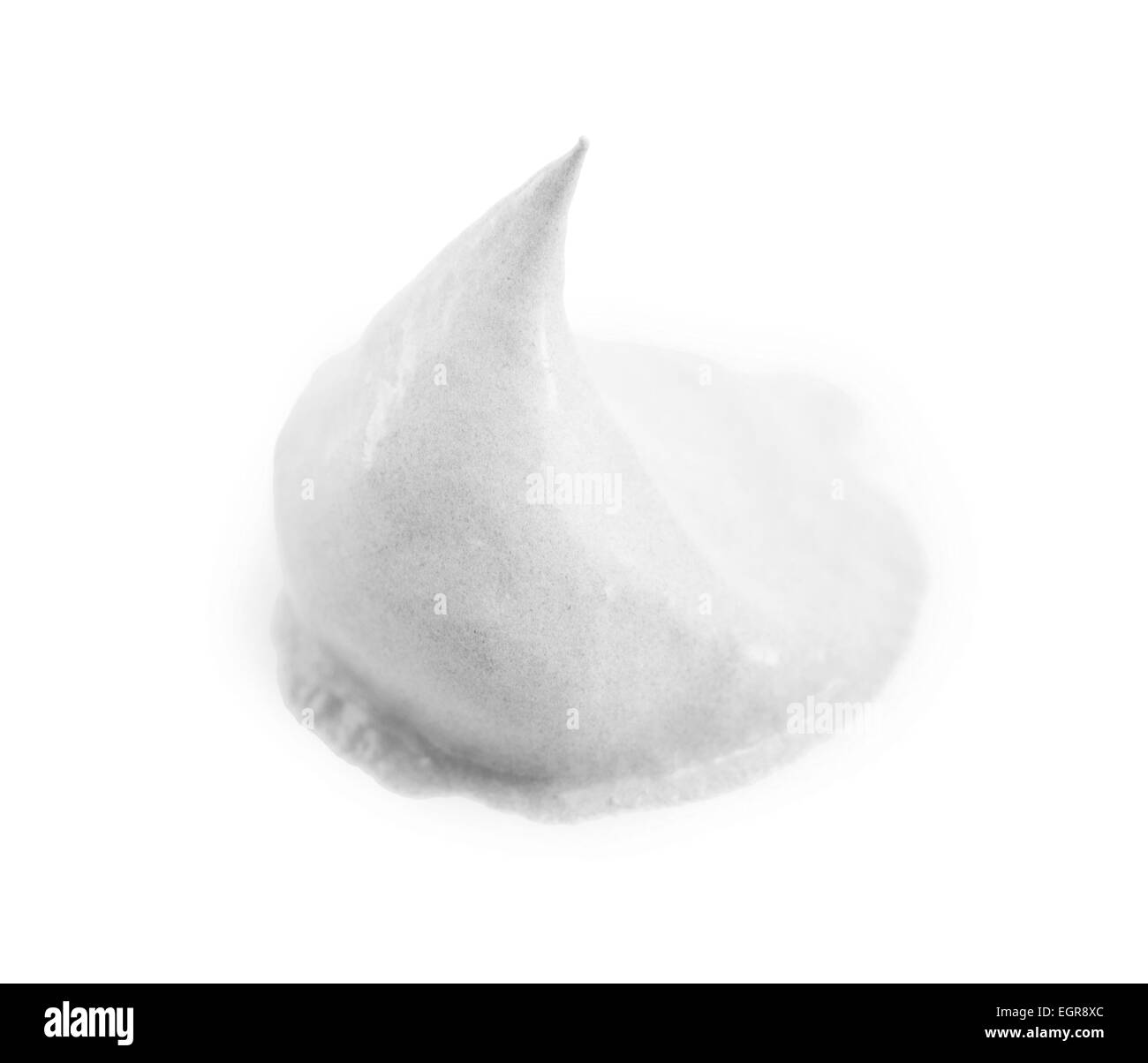 Cospargere di vernice o di crema isolato su sfondo bianco Foto Stock