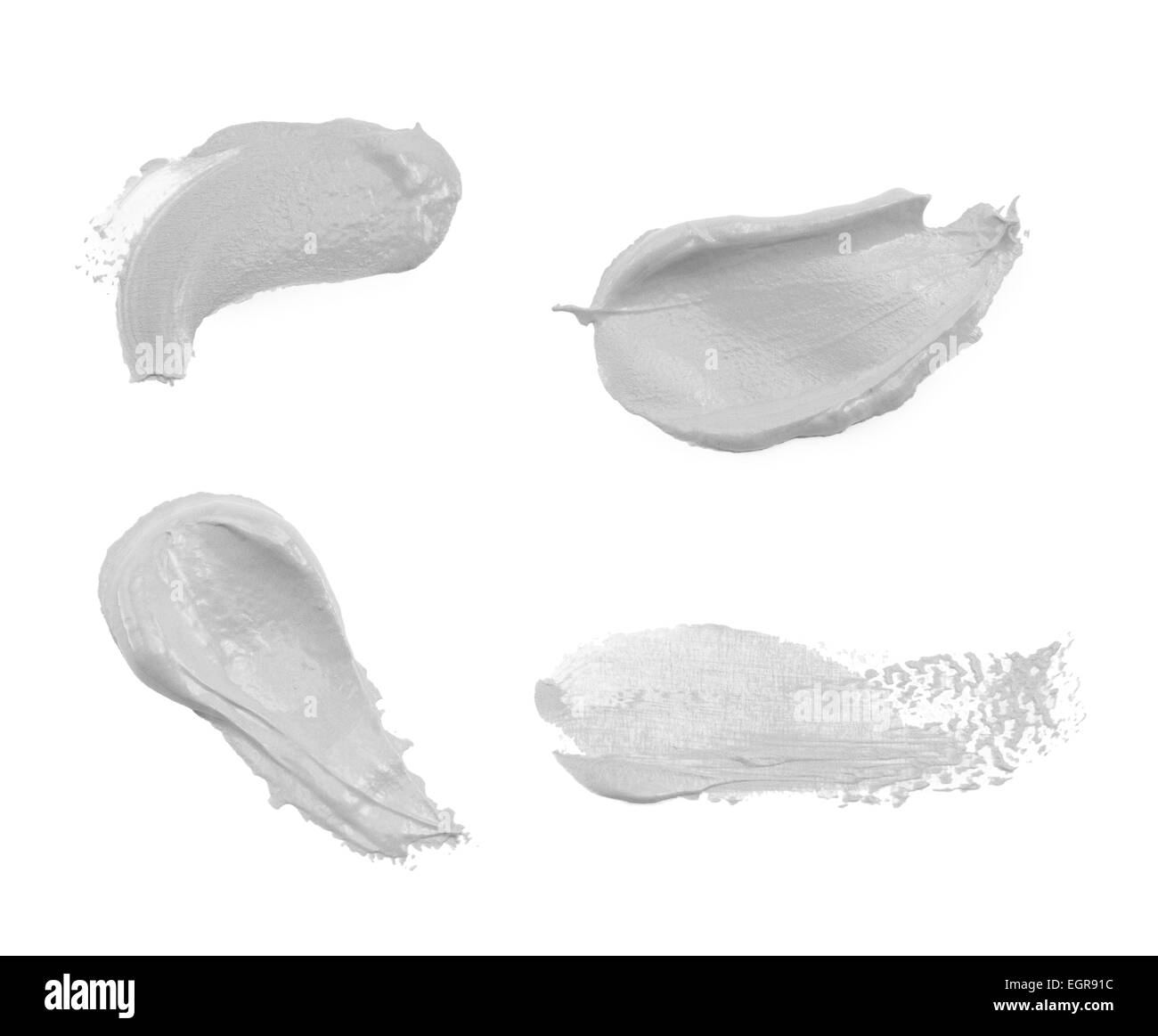Cospargere di vernice o di crema isolato su sfondo bianco Foto Stock
