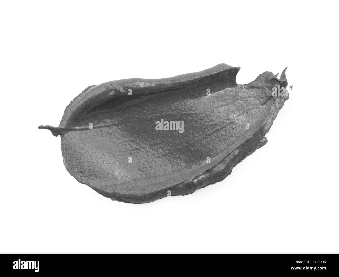 Cospargere di vernice o di crema isolato su sfondo bianco Foto Stock