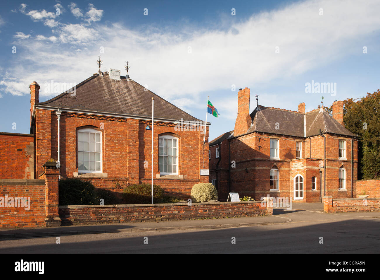 Casa Sessioni nella città mercato di Louth, noto come "La capitale della contea del Lincolnshire Wolds'. Febbraio 2015. Foto Stock