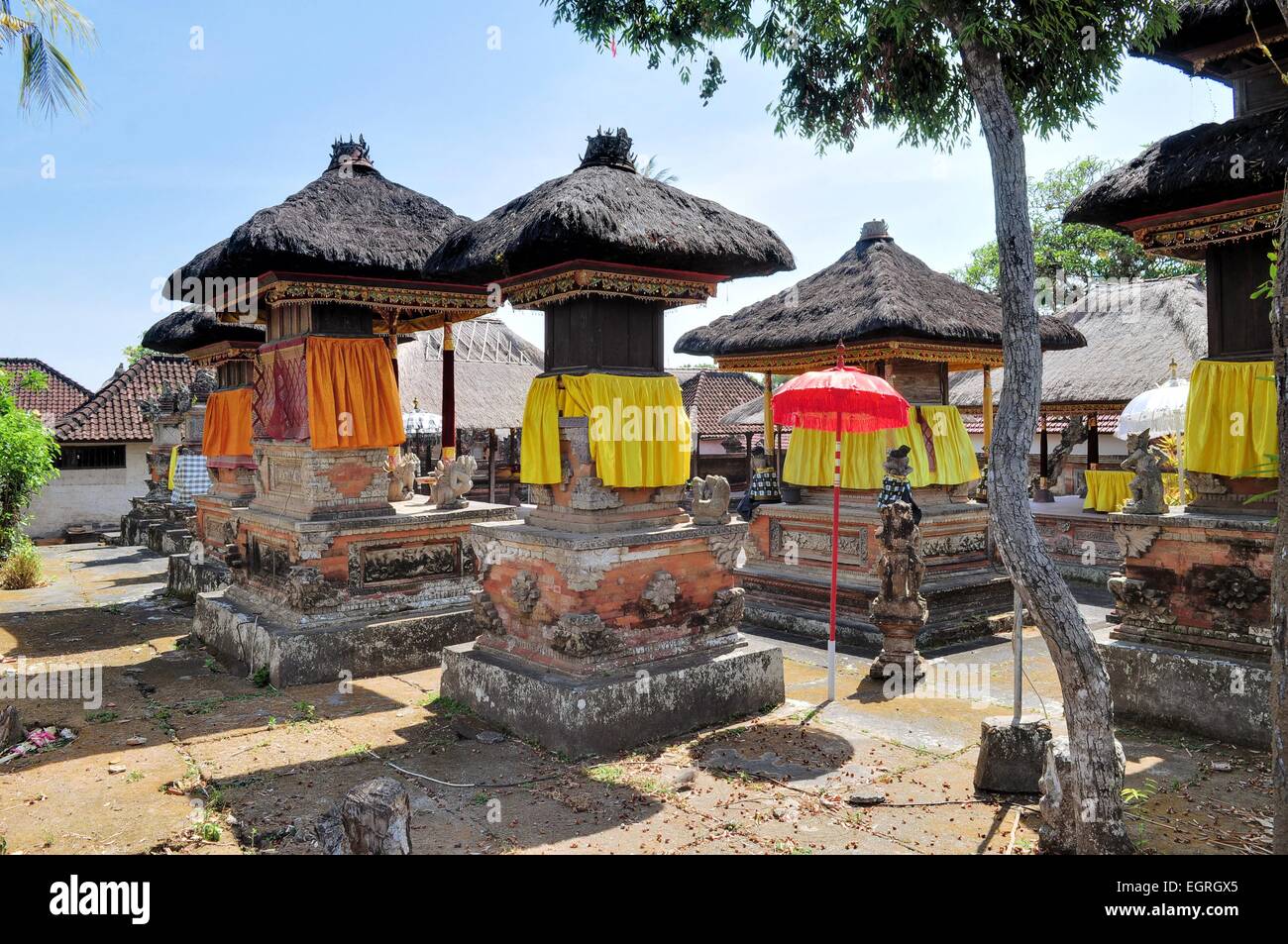 Tempio indù in Ubud, Bali, Indonesia Foto Stock