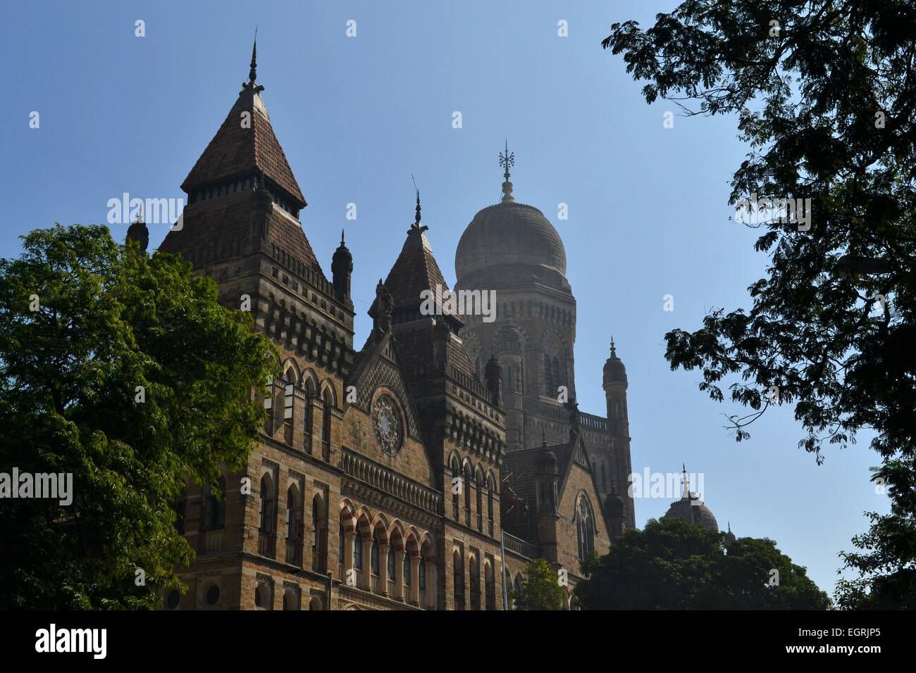 Architettura coloniale Elphinstone College di Mumbai, India Foto Stock