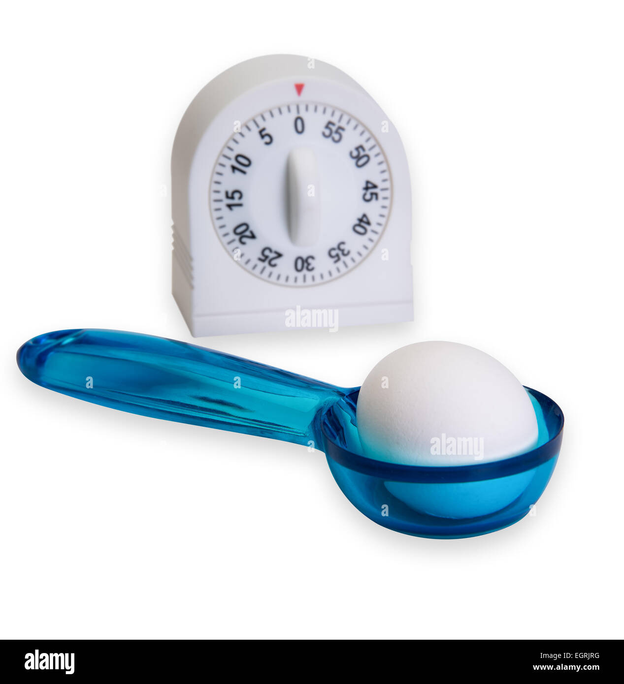 Cucina timer uovo e gli strumenti per far bollire le uova Foto Stock