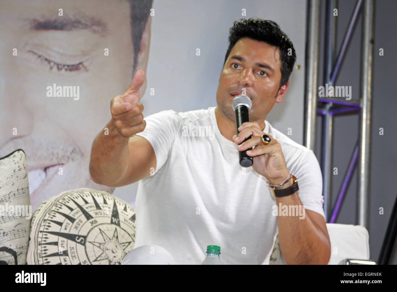 Chayanne continua il suo tour promozionale per il suo nuovo album "en todo Estare' dotata di: Chayanne dove: San Juan, Puerto Rico quando: 27 Ago 2014 Foto Stock