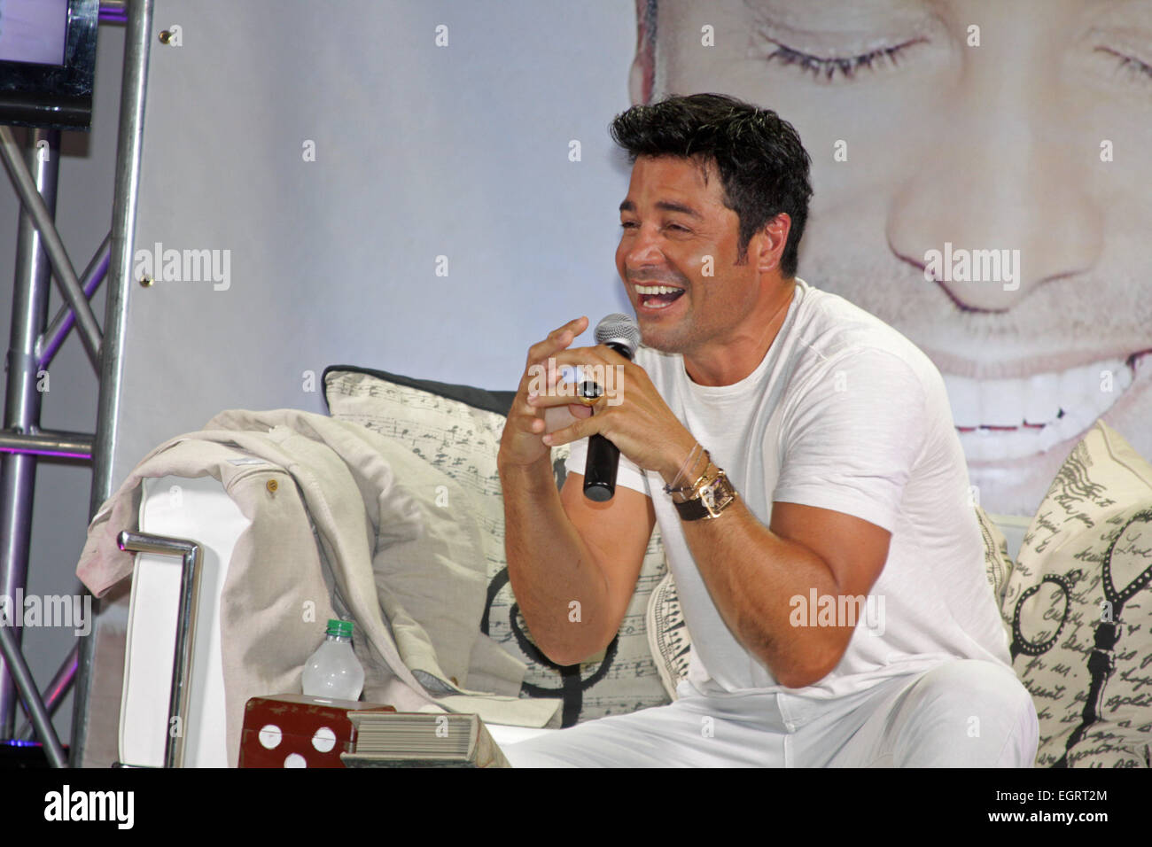 Chayanne continua il suo tour promozionale per il suo nuovo album "en todo Estare' dotata di: Chayanne dove: San Juan, Puerto Rico quando: 27 Ago 2014 Foto Stock