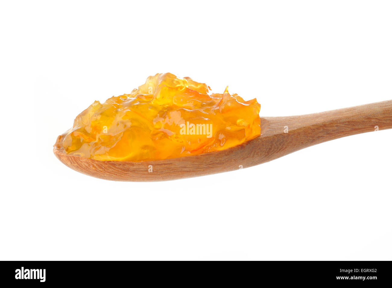 In casa arancione inceppamento in cucchiaio Foto Stock