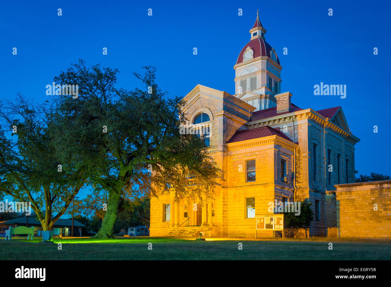 Bandera è la sede della contea di Bandera County, Texas, Stati Uniti, nel Texas Hill Country. Foto Stock