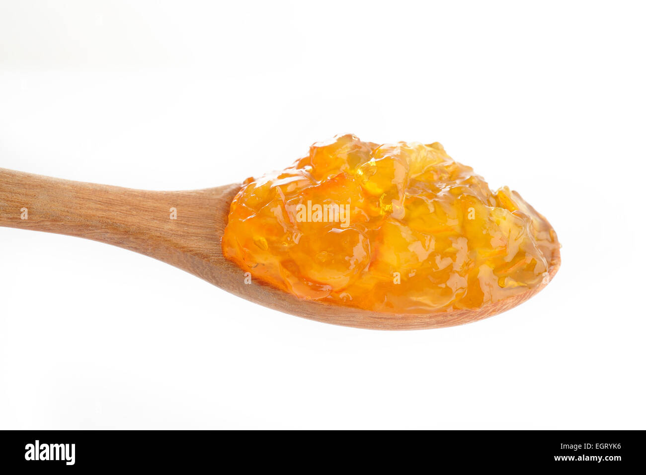 In casa arancione inceppamento in cucchiaio Foto Stock