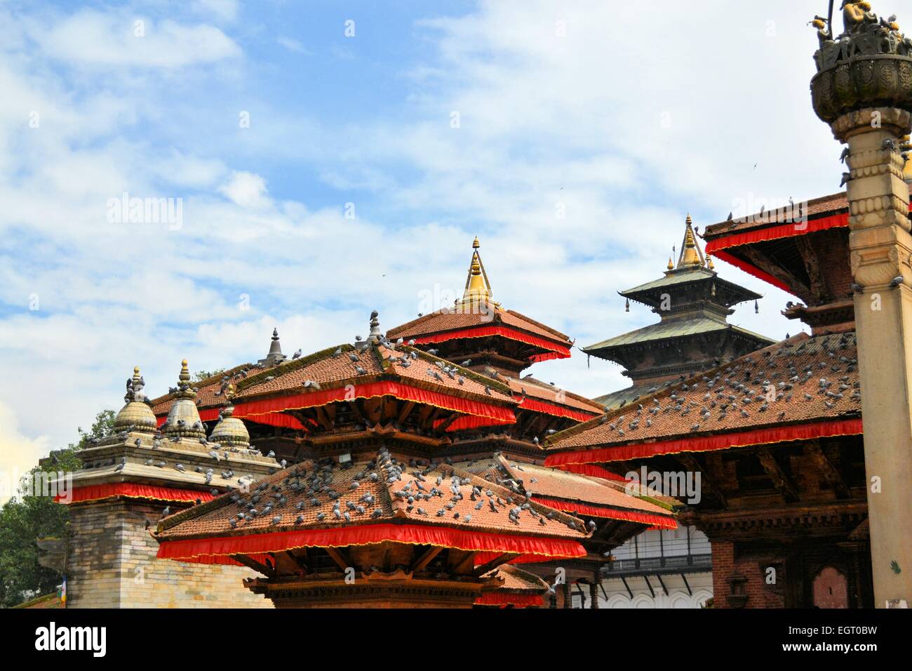 Templi indù di Durbar Square, Kathmandu, Nepal Foto Stock