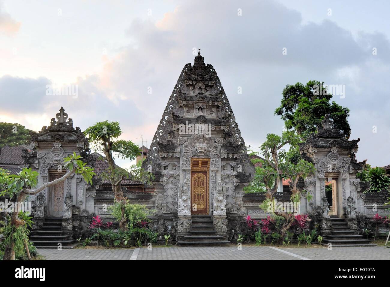 Tempio indù in Ubud, Bali, Indonesia Foto Stock