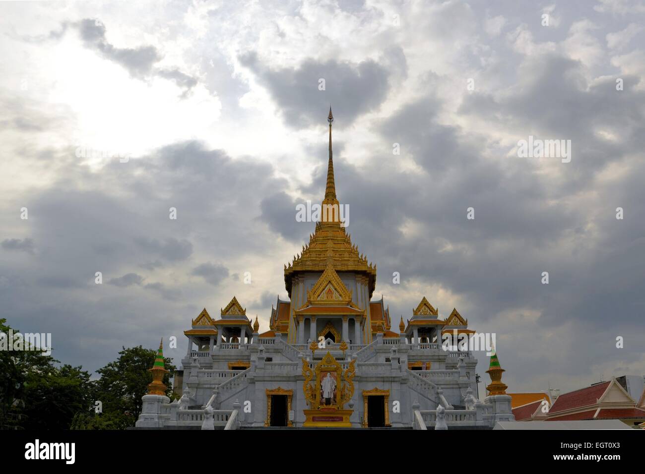 Wat Traimit temple di Chinatown, Bangkok, Thailandia Foto Stock