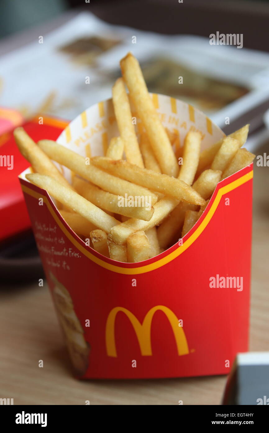 McDonald's patatine fritte Foto stock - Alamy