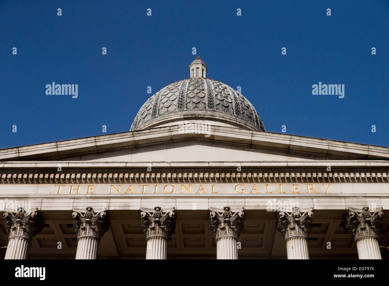 Trafalgar Square, la National Portrait Gallery. Londra 2015 Foto Stock