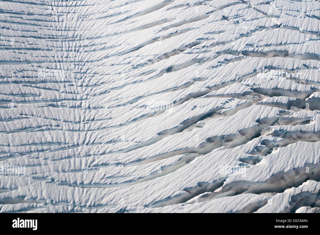 Fox Glacier, Alpi del Sud, West Coast, South Island, in Nuova Zelanda. Foto Stock