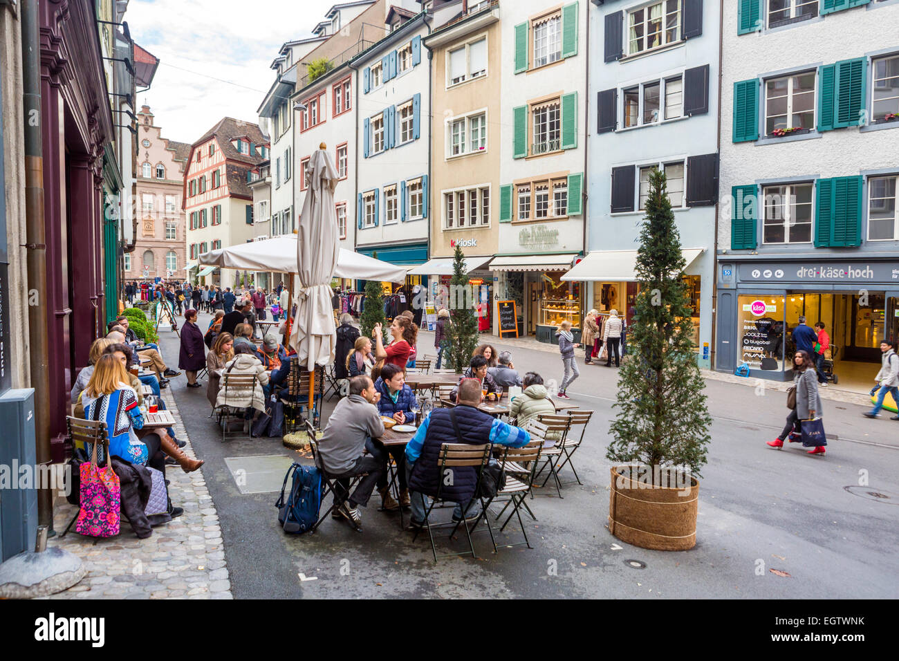 La Città Vecchia di Basilea, Kanton Basilea Città, Svizzera, Europa. Foto Stock