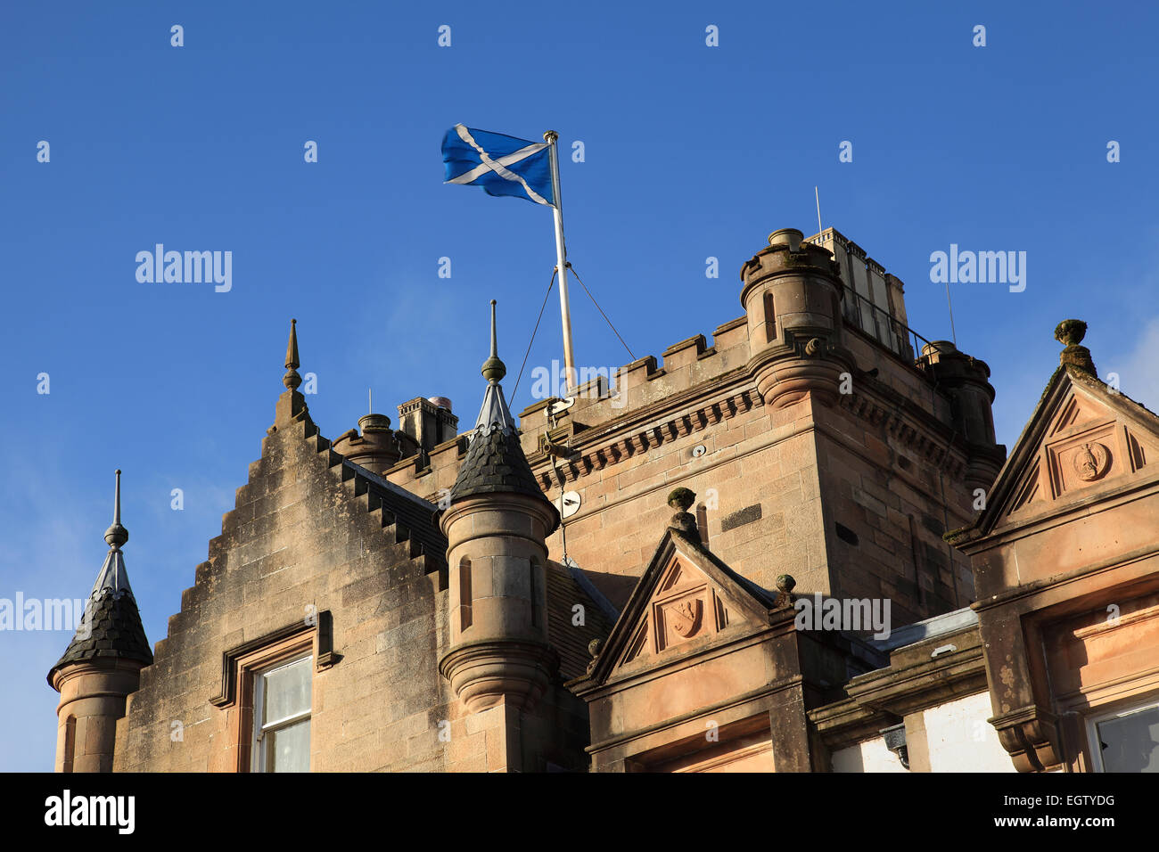 Cameron House, un hotel a cinque stelle sulle rive del Loch Lomond vicino a Balloch, Scozia. Foto Stock