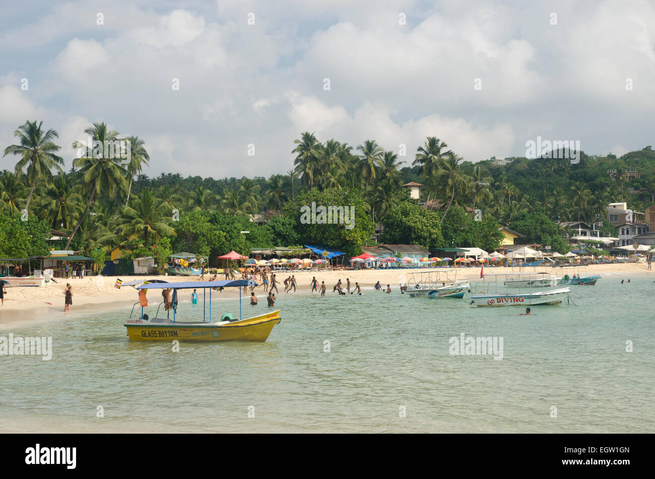 Jungle beach, Unawatuna, Sri Lanka Foto Stock