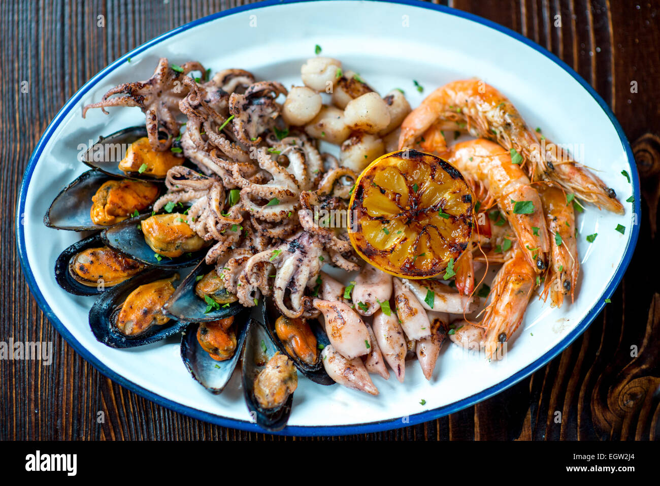 Reastaurant sea food Foto Stock