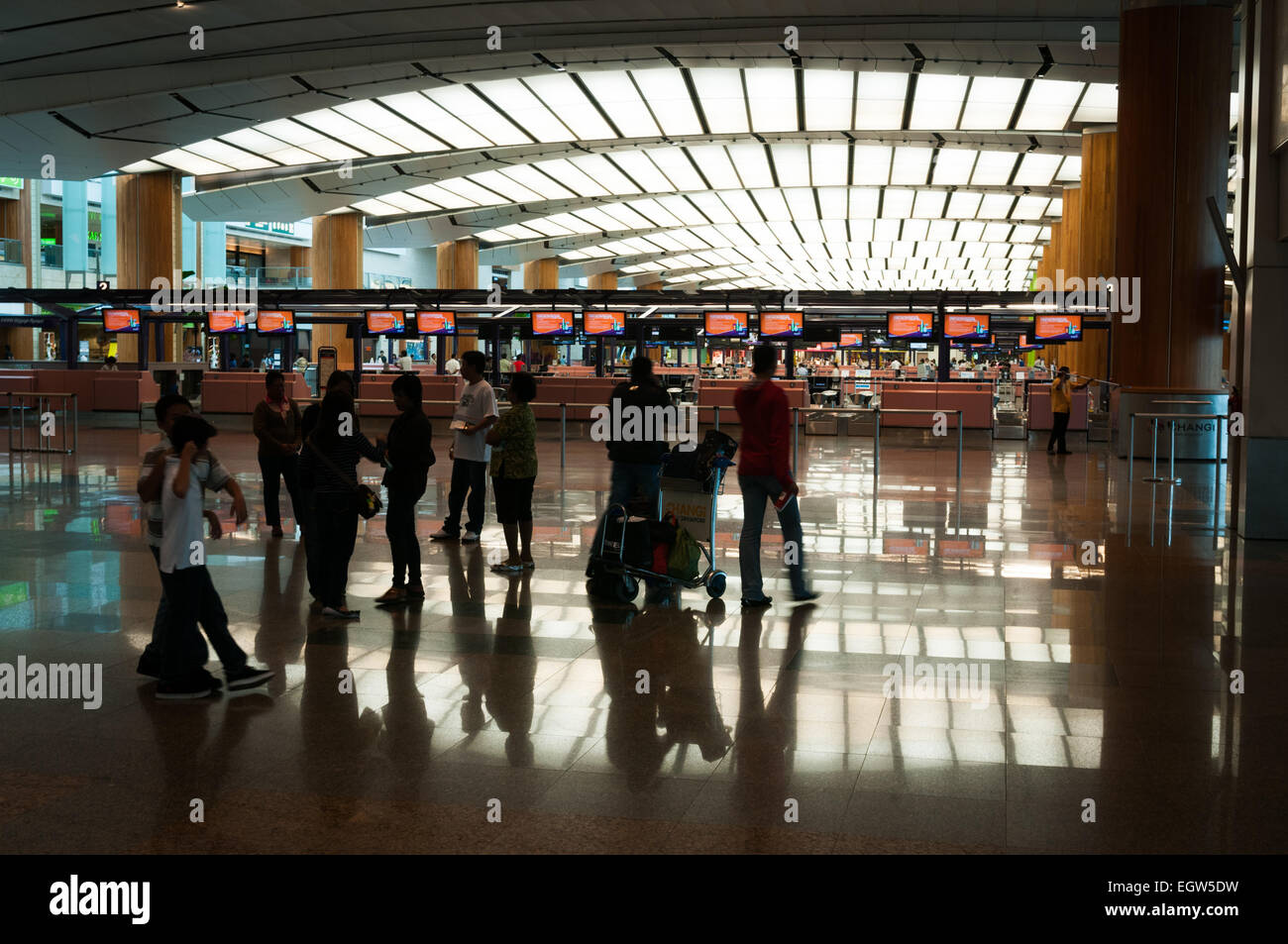Il Changi International Airport di Singapore. Foto Stock