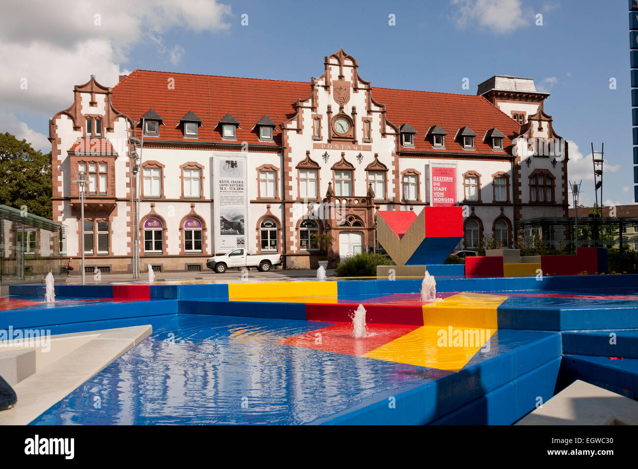 Museo di arte Alte Post Vecchio Ufficio Postale, Muelheim an der Ruhr, Renania settentrionale-Vestfalia, Germania, Europa Foto Stock