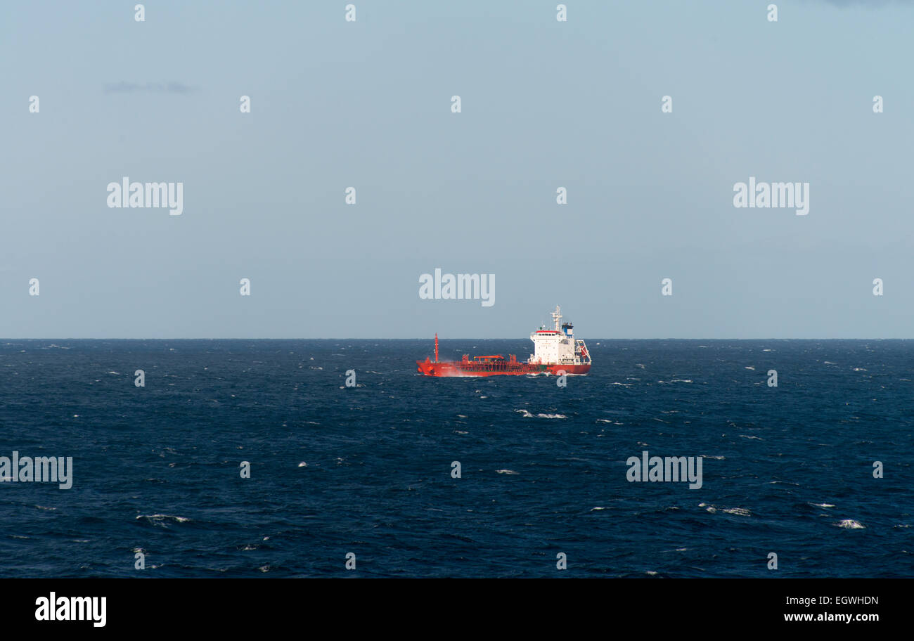 Ms Sealion Off Mar del Plata in Argentina in una forza 8 gale nel Sud Atlantico Foto Stock