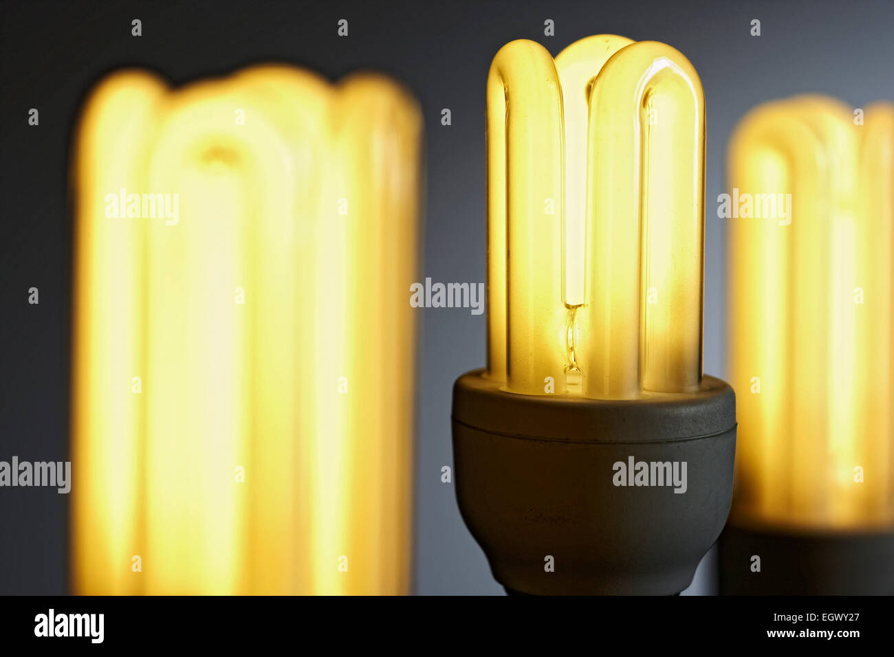Risparmio energetico lampadine Foto Stock